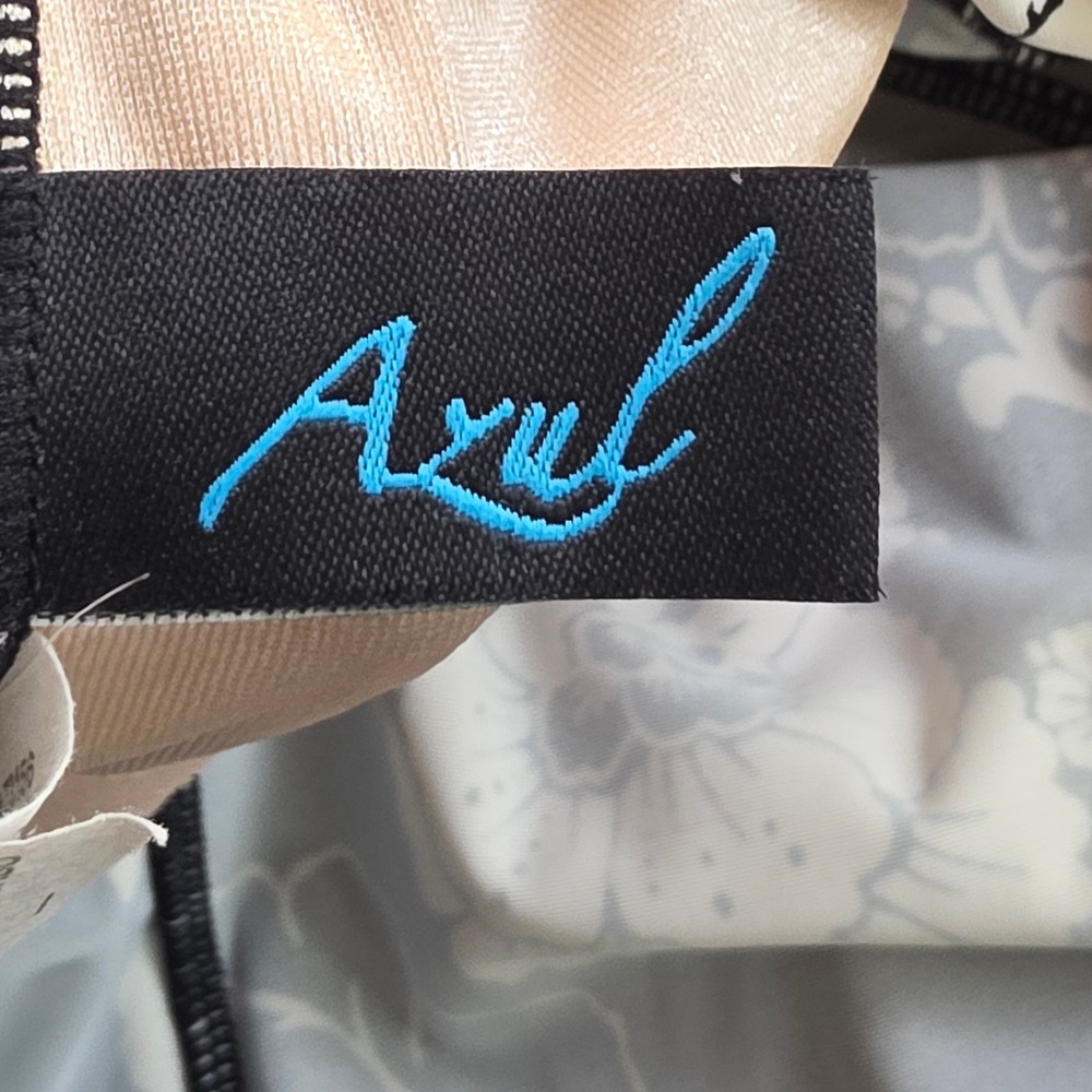 Azul Swim Dress Womens 22W Black White Floral Modest Romantic Vintage Versatile - Picture 4 of 15